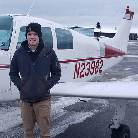 Cole Winslow had his, first solo flight on December 18th 2019.