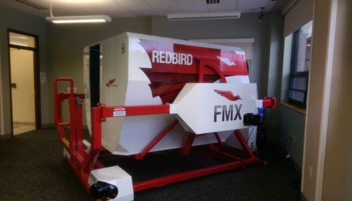 Red Bird FMX Full Motion Flight Simulator.