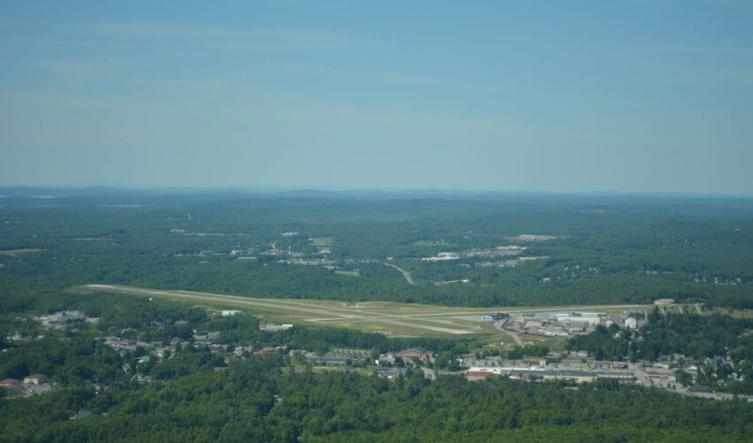 Arial view of the Augusta area.