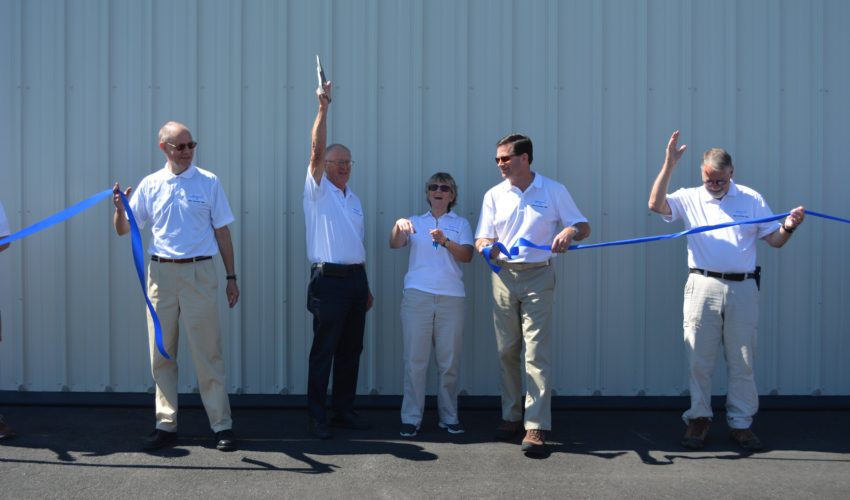 Ribbon cutting at the 70th anniversary celebration.